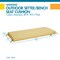 Classic Accessories Weekend 48" x 18" x 3" Outdoor Bench Cushion, Straw CSWBN48183 - alternate 7